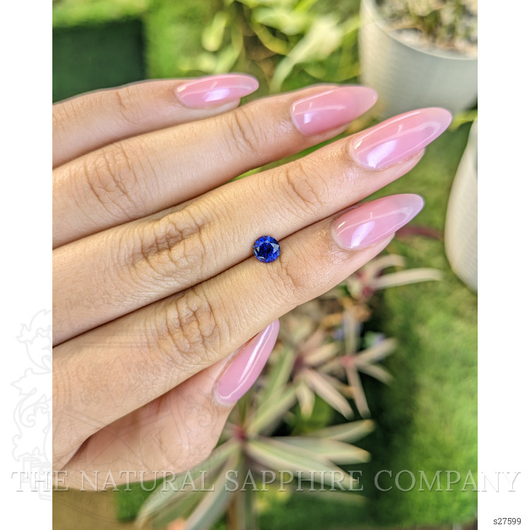0.68 Ct. Blue Sapphire from Ceylon (Sri Lanka)