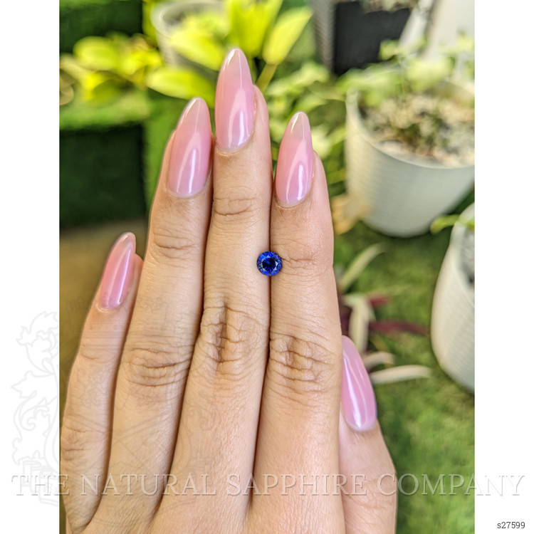0.68 Ct. Blue Sapphire from Ceylon (Sri Lanka)