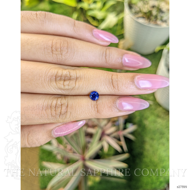 0.68 Ct. Blue Sapphire from Ceylon (Sri Lanka)