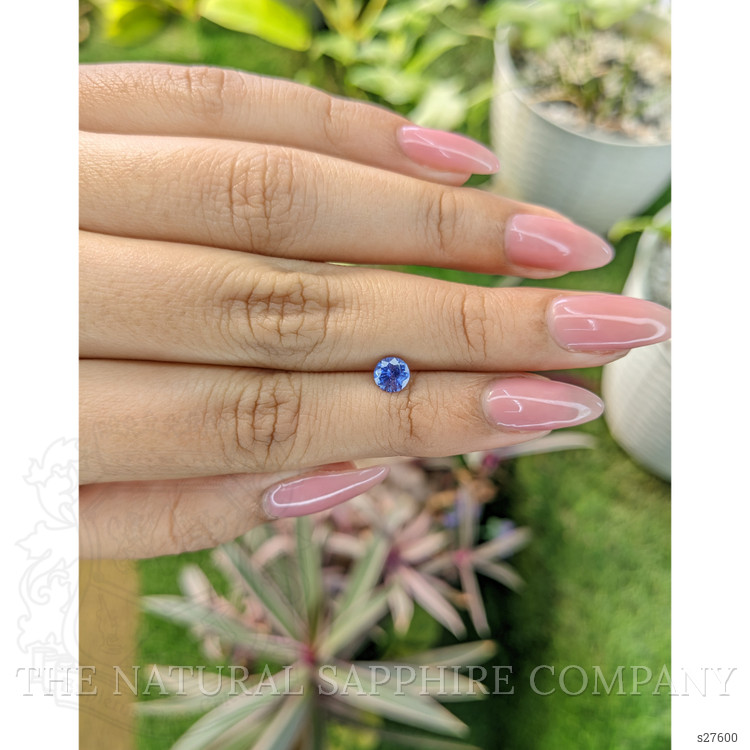 0.72 Ct. Blue Sapphire from Ceylon (Sri Lanka)