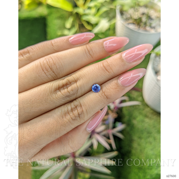 0.72 Ct. Blue Sapphire from Ceylon (Sri Lanka)