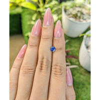 0.64 Ct. Blue Sapphire from Ceylon (Sri Lanka) Life Style