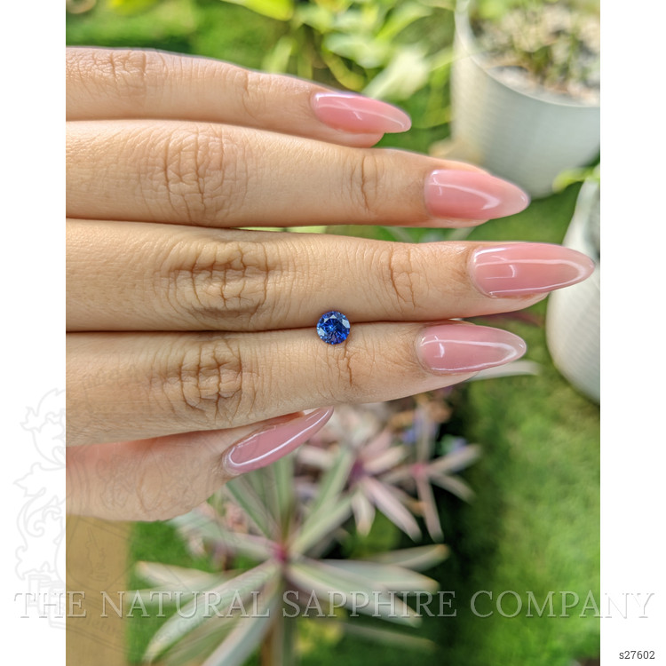 0.64 Ct. Blue Sapphire from Ceylon (Sri Lanka)