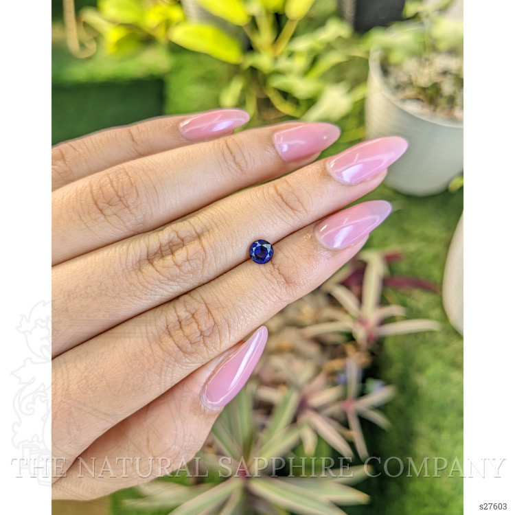 0.76 Ct. Blue Sapphire from Ceylon (Sri Lanka)