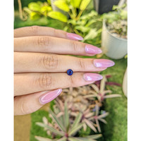 0.76 Ct. Blue Sapphire from Ceylon (Sri Lanka) Life Style