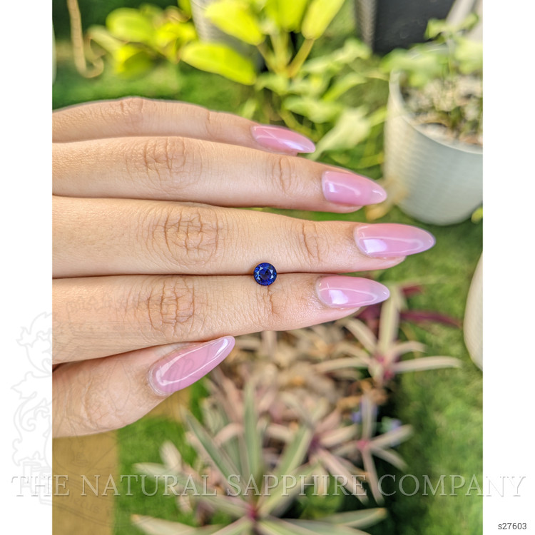 0.76 Ct. Blue Sapphire from Ceylon (Sri Lanka)