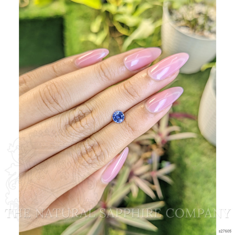 0.75 Ct. Blue Sapphire from Ceylon (Sri Lanka)