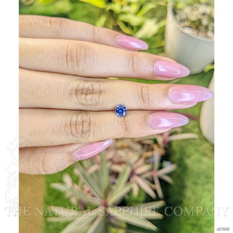 0.75 Ct. Blue Sapphire from Ceylon (Sri Lanka)
