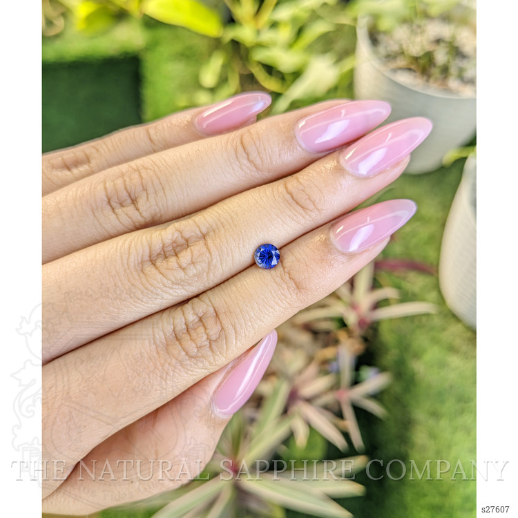 0.69 Ct. Blue Sapphire from Ceylon (Sri Lanka)