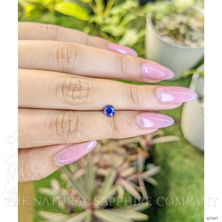 0.69 Ct. Blue Sapphire from Ceylon (Sri Lanka)