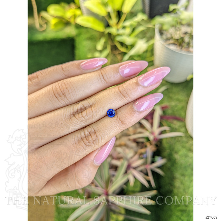 0.65 Ct. Blue Sapphire from Ceylon (Sri Lanka)