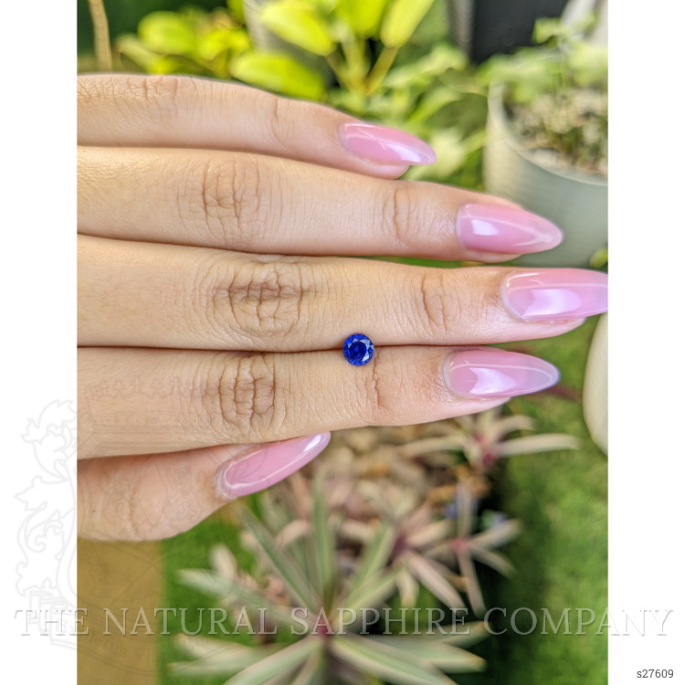 0.65 Ct. Blue Sapphire from Ceylon (Sri Lanka)