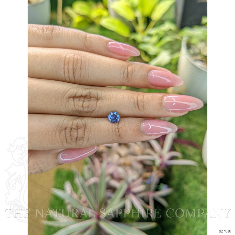 0.78 Ct. Blue Sapphire from Ceylon (Sri Lanka)