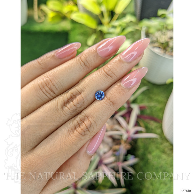 0.78 Ct. Blue Sapphire from Ceylon (Sri Lanka)