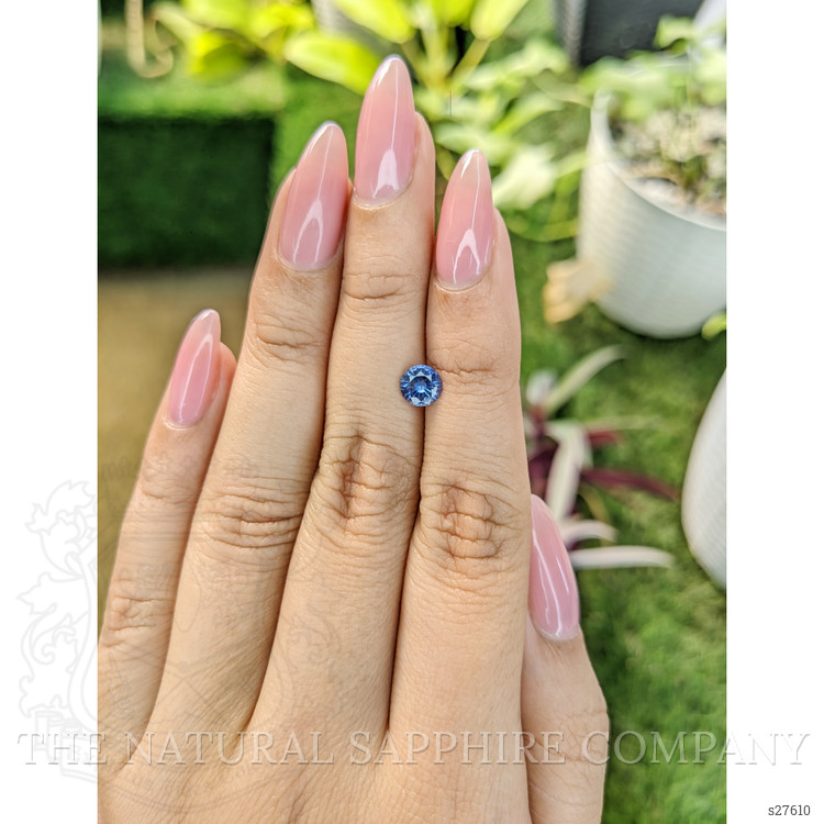 0.78 Ct. Blue Sapphire from Ceylon (Sri Lanka)