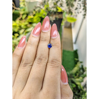 0.58 Ct. Blue Sapphire from Ceylon (Sri Lanka) Life Style