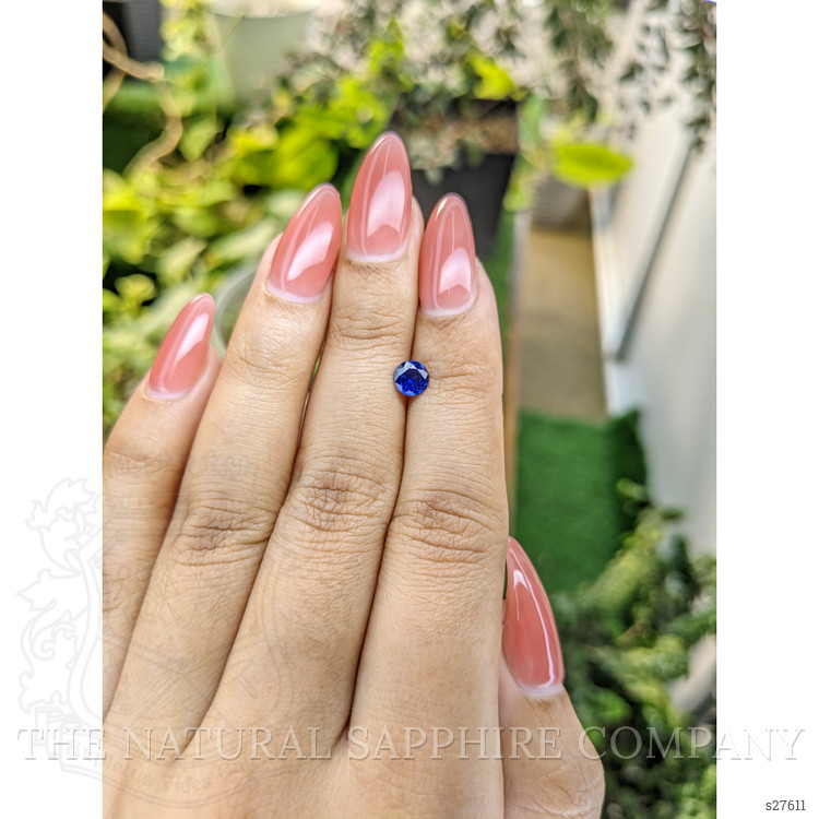 0.58 Ct. Blue Sapphire from Ceylon (Sri Lanka)