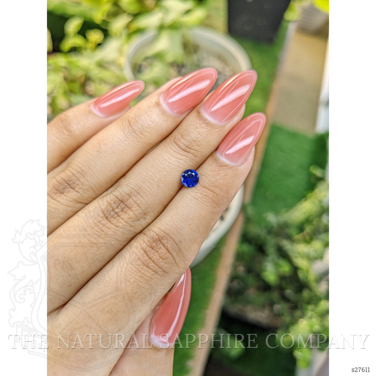 0.58 Ct. Blue Sapphire from Ceylon (Sri Lanka)