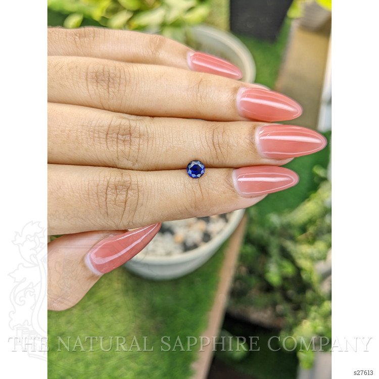0.63 Ct. Blue Sapphire from Ceylon (Sri Lanka)