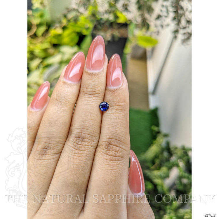0.63 Ct. Blue Sapphire from Ceylon (Sri Lanka)