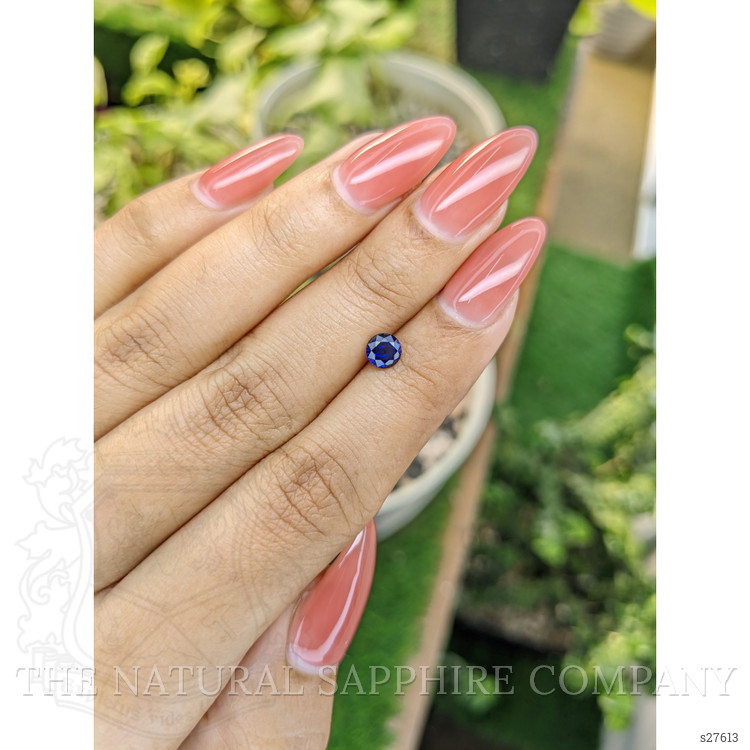 0.63 Ct. Blue Sapphire from Ceylon (Sri Lanka)