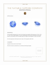 0.52 Ct. Blue Sapphire from Ceylon (Sri Lanka) Appraisal