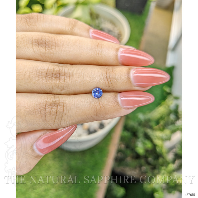 0.52 Ct. Blue Sapphire from Ceylon (Sri Lanka)
