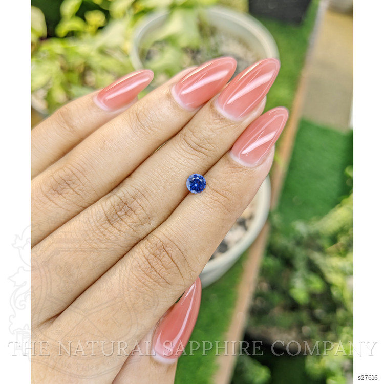 0.56 Ct. Blue Sapphire from Ceylon (Sri Lanka)