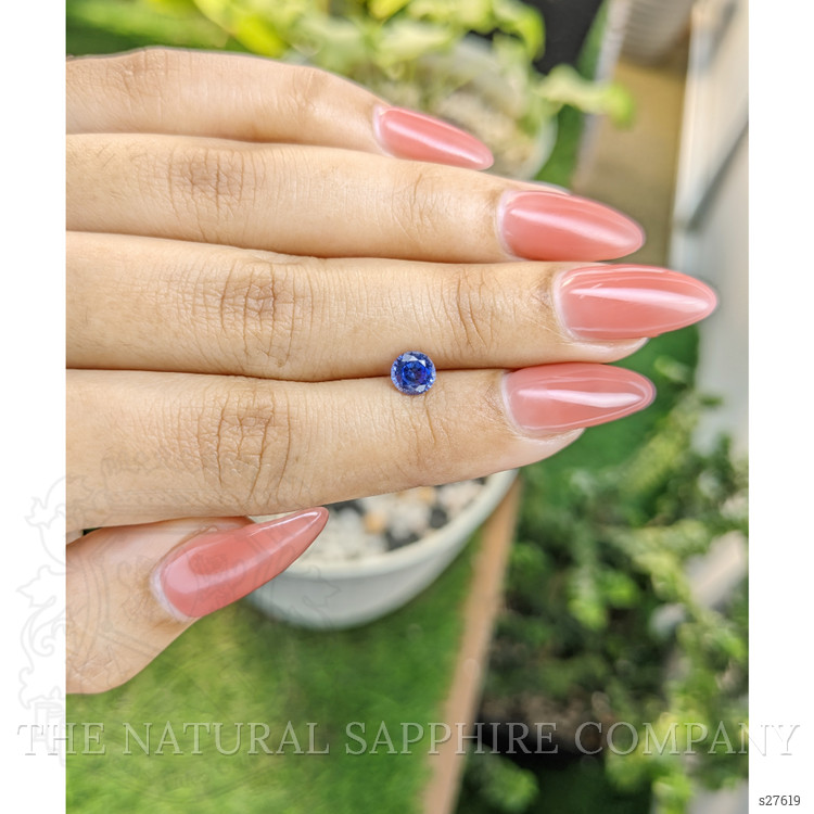 0.87 Ct. Blue Sapphire from Ceylon (Sri Lanka)