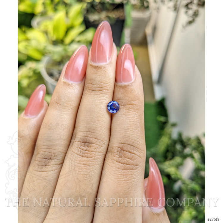 0.87 Ct. Blue Sapphire from Ceylon (Sri Lanka)