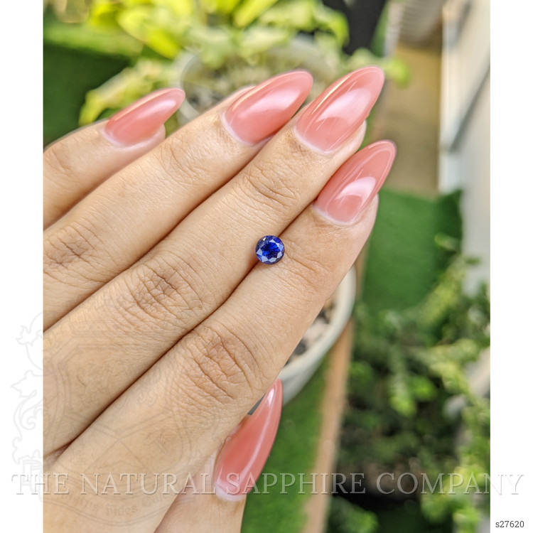 0.84 Ct. Blue Sapphire from Ceylon (Sri Lanka)