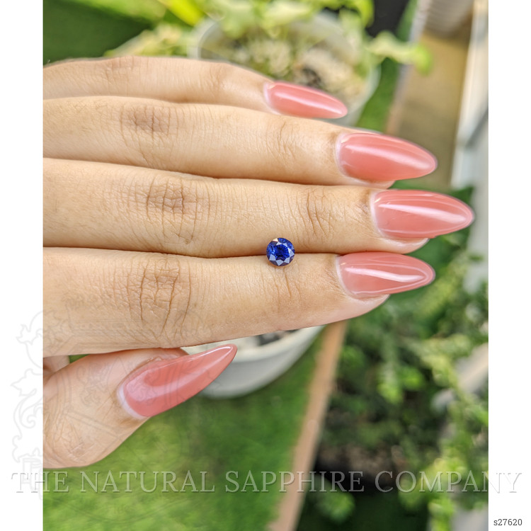 0.84 Ct. Blue Sapphire from Ceylon (Sri Lanka)