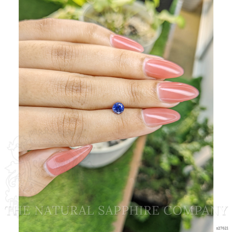0.82 Ct. Blue Sapphire from Ceylon (Sri Lanka)