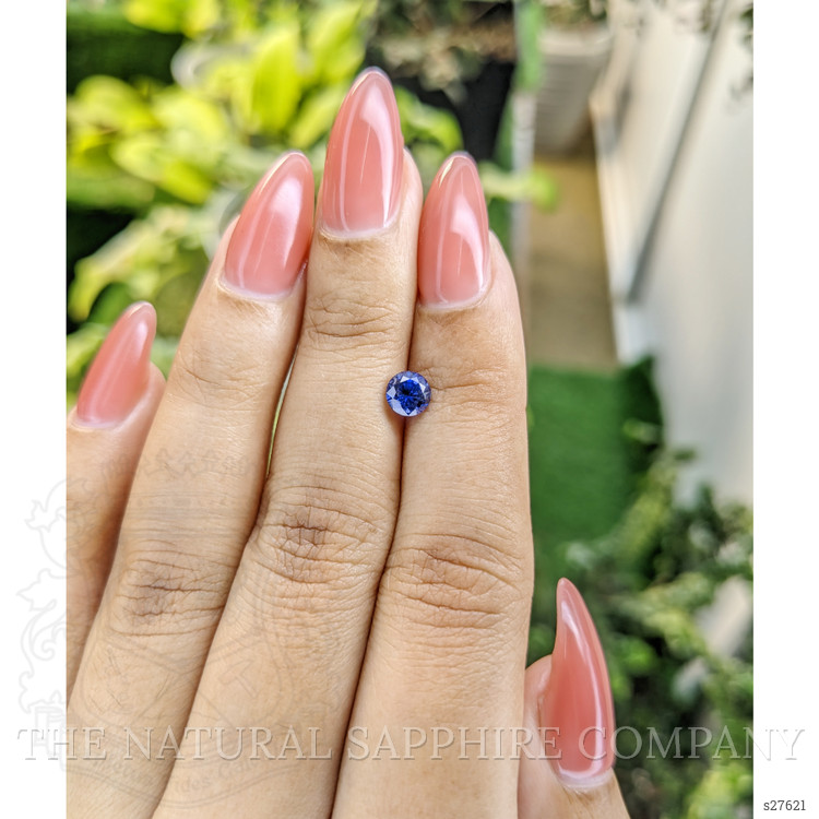 0.82 Ct. Blue Sapphire from Ceylon (Sri Lanka)