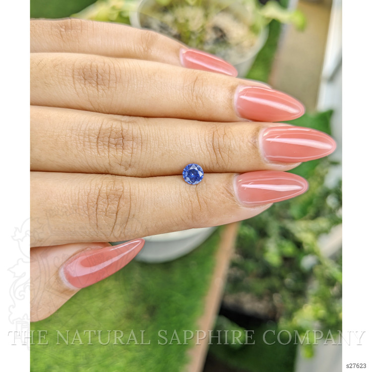 0.70 Ct. Blue Sapphire from Ceylon (Sri Lanka)