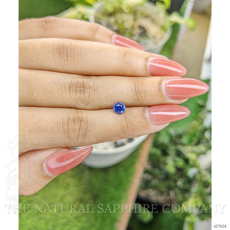 0.74 Ct. Blue Sapphire from Ceylon (Sri Lanka)