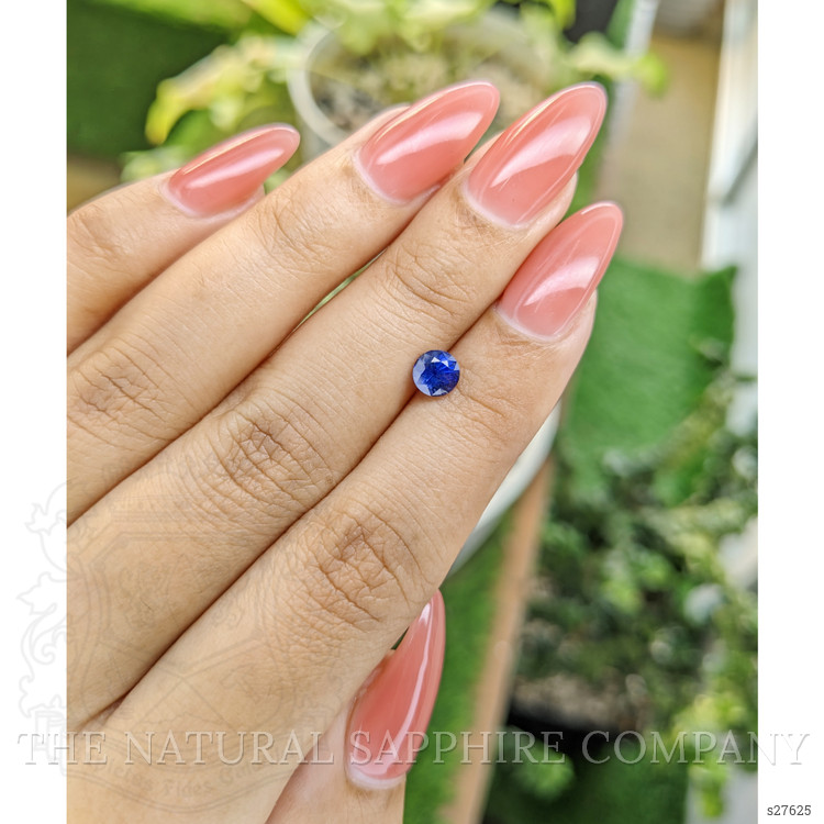 0.78 Ct. Blue Sapphire from Ceylon (Sri Lanka)