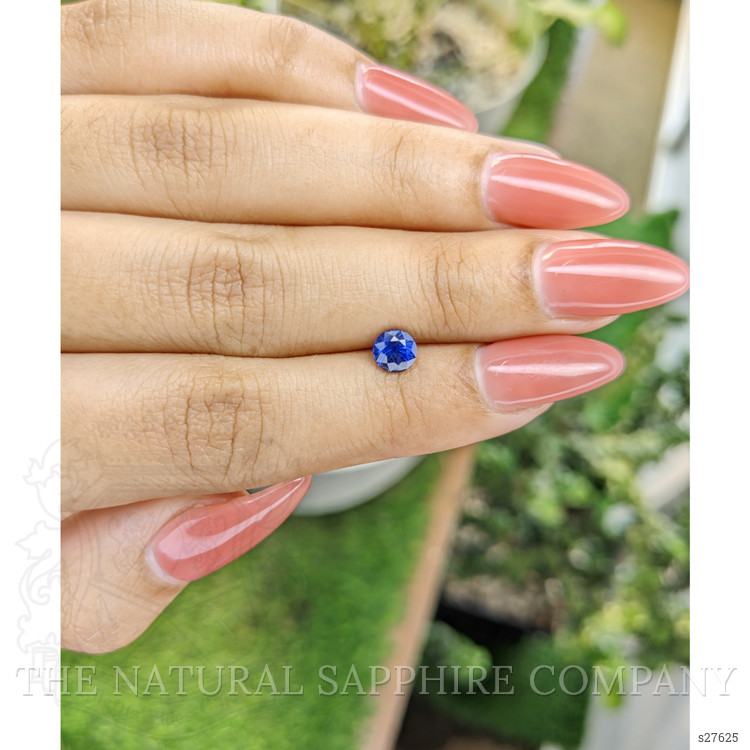 0.78 Ct. Blue Sapphire from Ceylon (Sri Lanka)