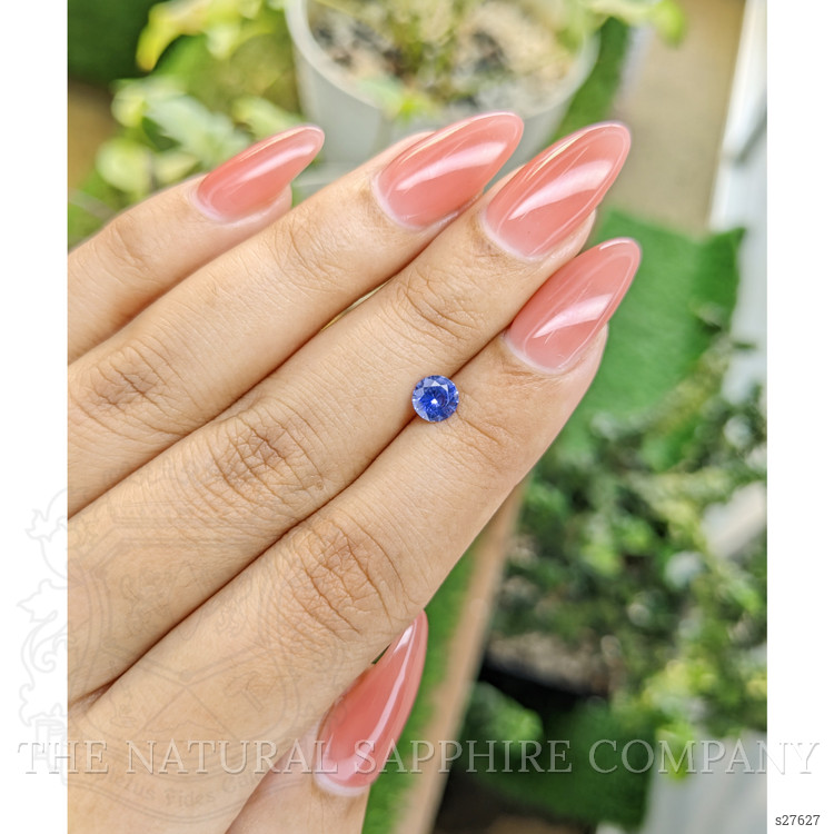 0.58 Ct. Blue Sapphire from Ceylon (Sri Lanka)