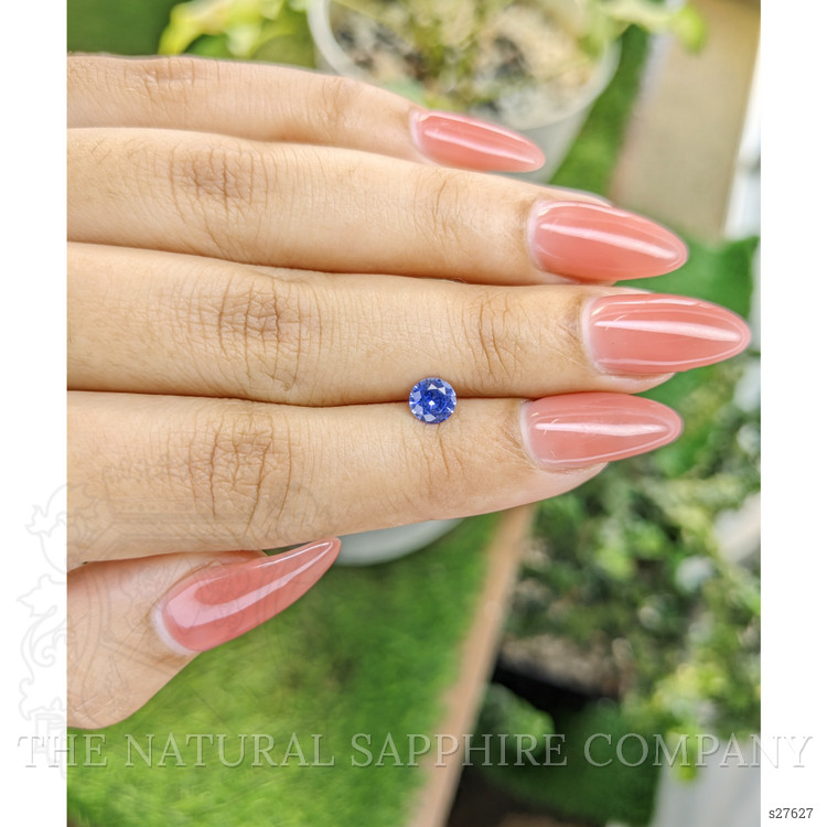 0.58 Ct. Blue Sapphire from Ceylon (Sri Lanka)