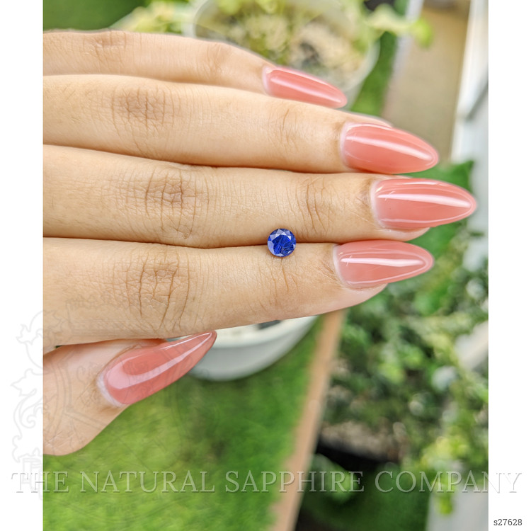 0.84 Ct. Blue Sapphire from Ceylon (Sri Lanka)