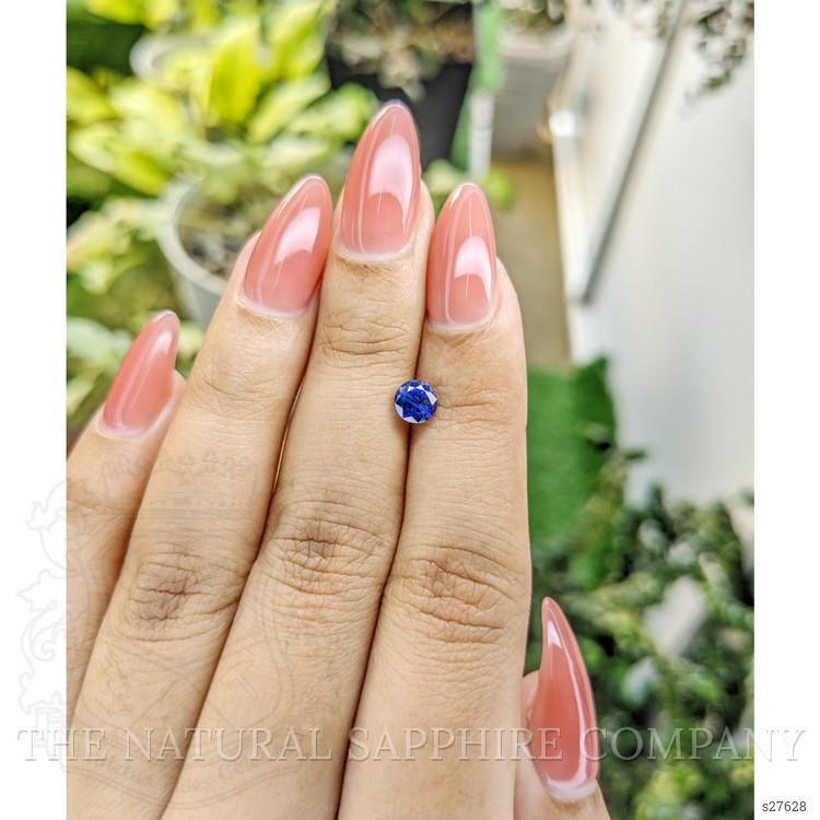 0.84 Ct. Blue Sapphire from Ceylon (Sri Lanka)