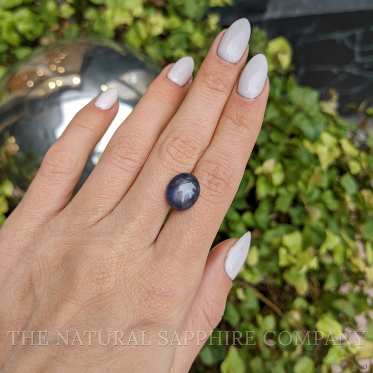7.21 Ct. Bluish Grey Star Sapphire from Burma (Myanmar)