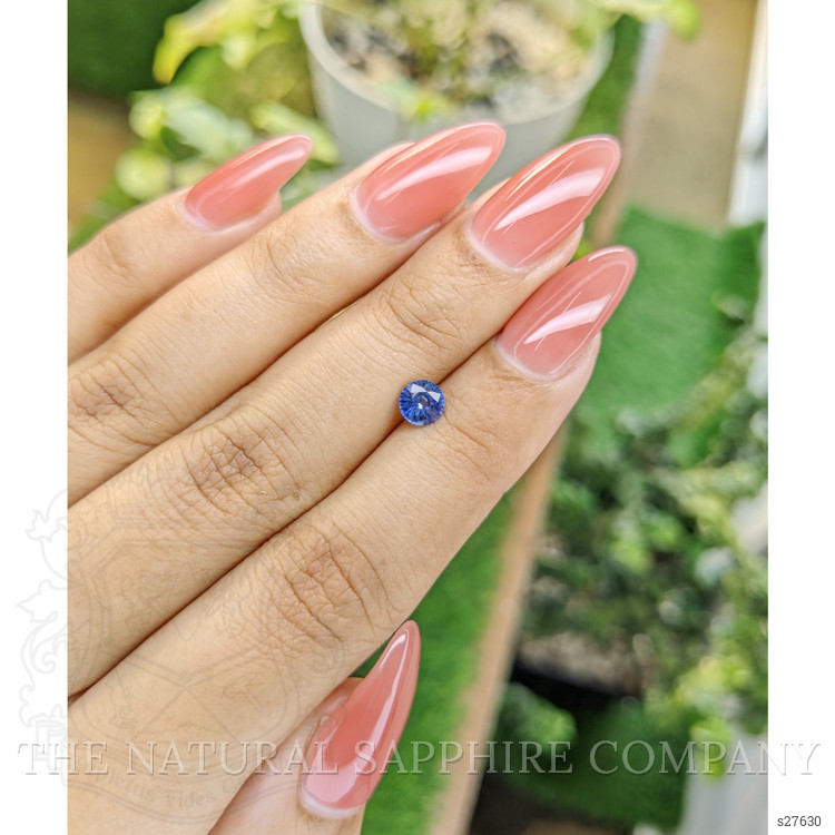 0.64 Ct. Blue Sapphire from Ceylon (Sri Lanka)