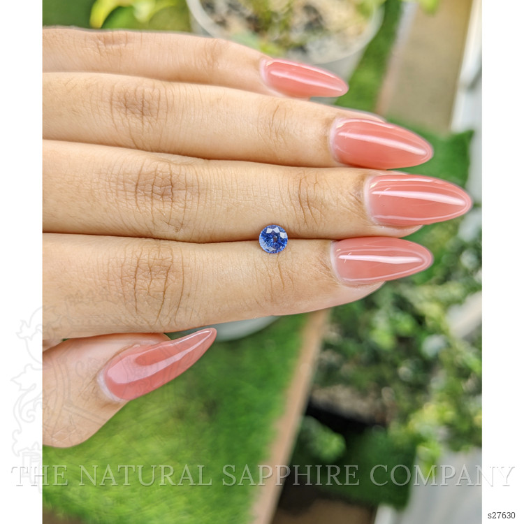 0.64 Ct. Blue Sapphire from Ceylon (Sri Lanka)