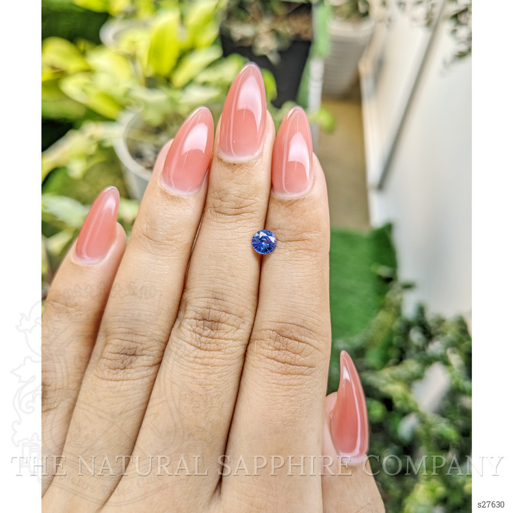 0.64 Ct. Blue Sapphire from Ceylon (Sri Lanka)