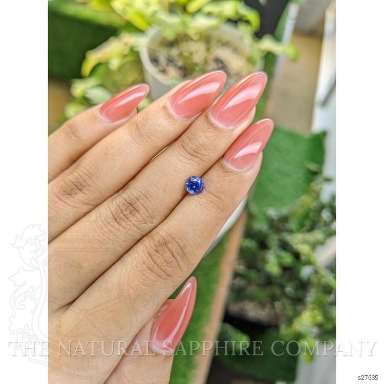 0.81 Ct. Blue Sapphire from Ceylon (Sri Lanka)