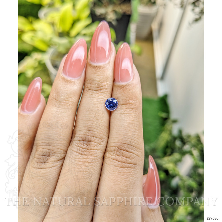 0.88 Ct. Blue Sapphire from Ceylon (Sri Lanka)