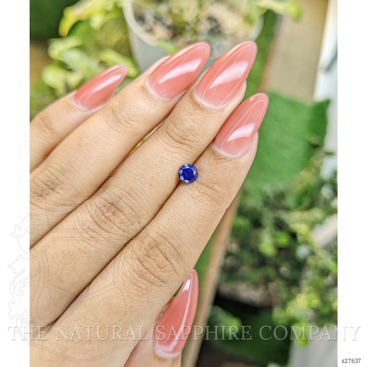 0.58 Ct. Blue Sapphire from Ceylon (Sri Lanka)