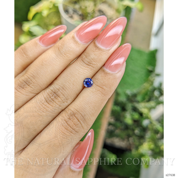 0.56 Ct. Blue Sapphire from Ceylon (Sri Lanka)